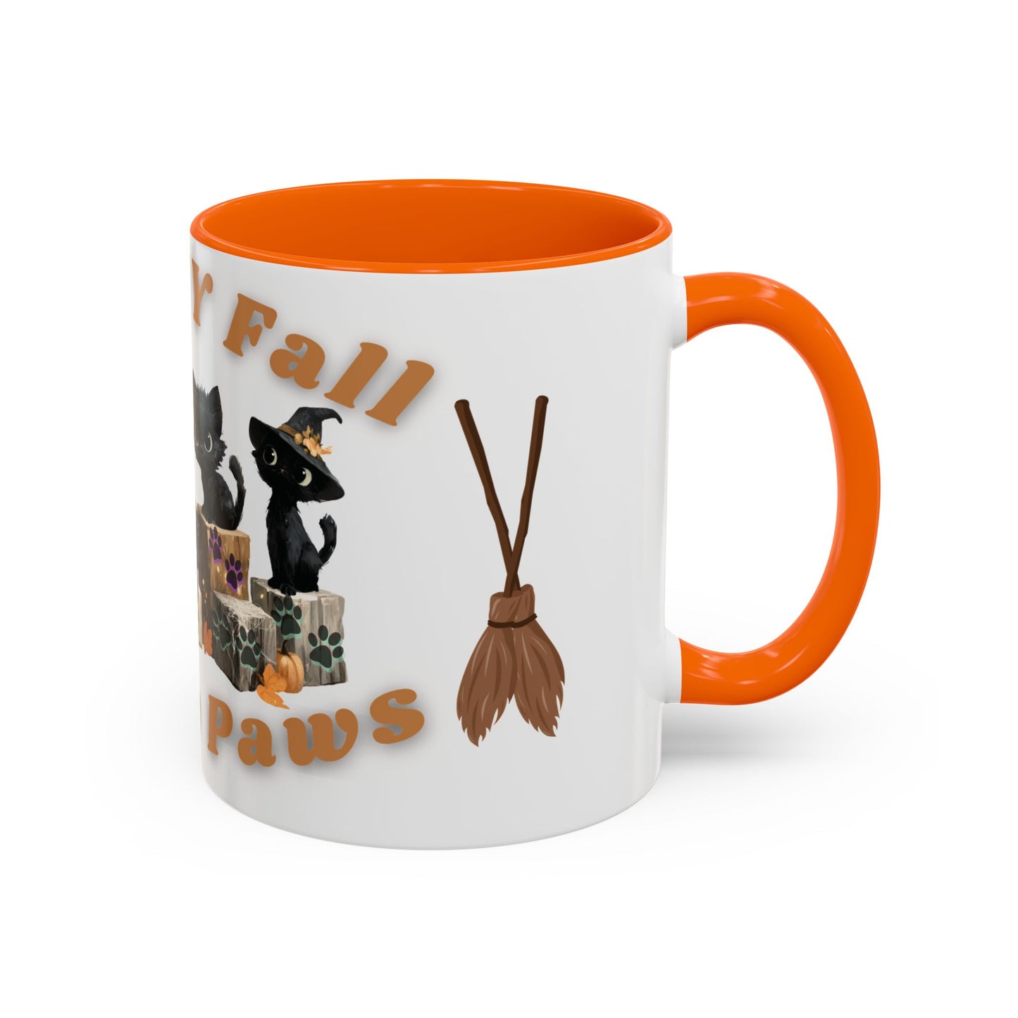Spooky Black Cat Coffee Mug, Halloween Mug, Fall Decor, Cat Lover Gift, Witchy Paws, Seasonal Mugs