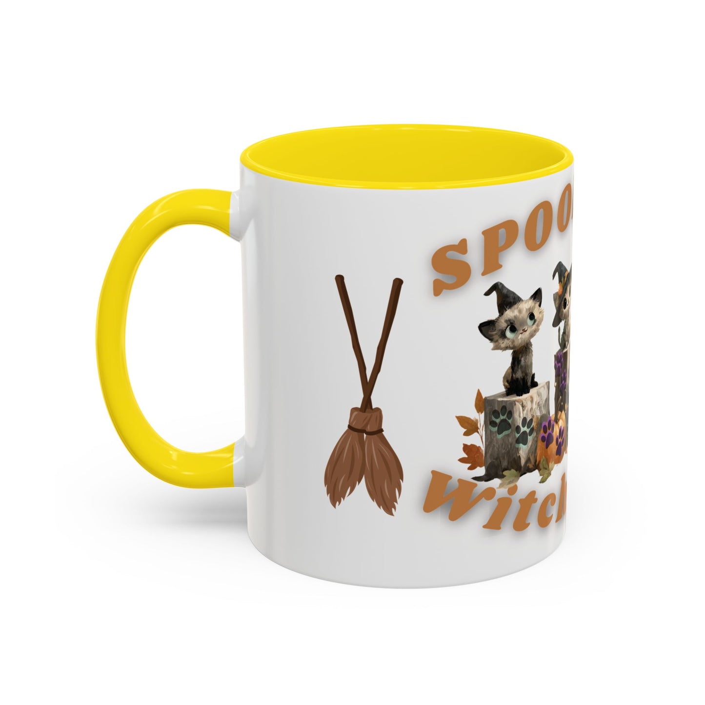 Spooky Black Cat Coffee Mug, Halloween Mug, Fall Decor, Cat Lover Gift, Witchy Paws, Seasonal Mugs