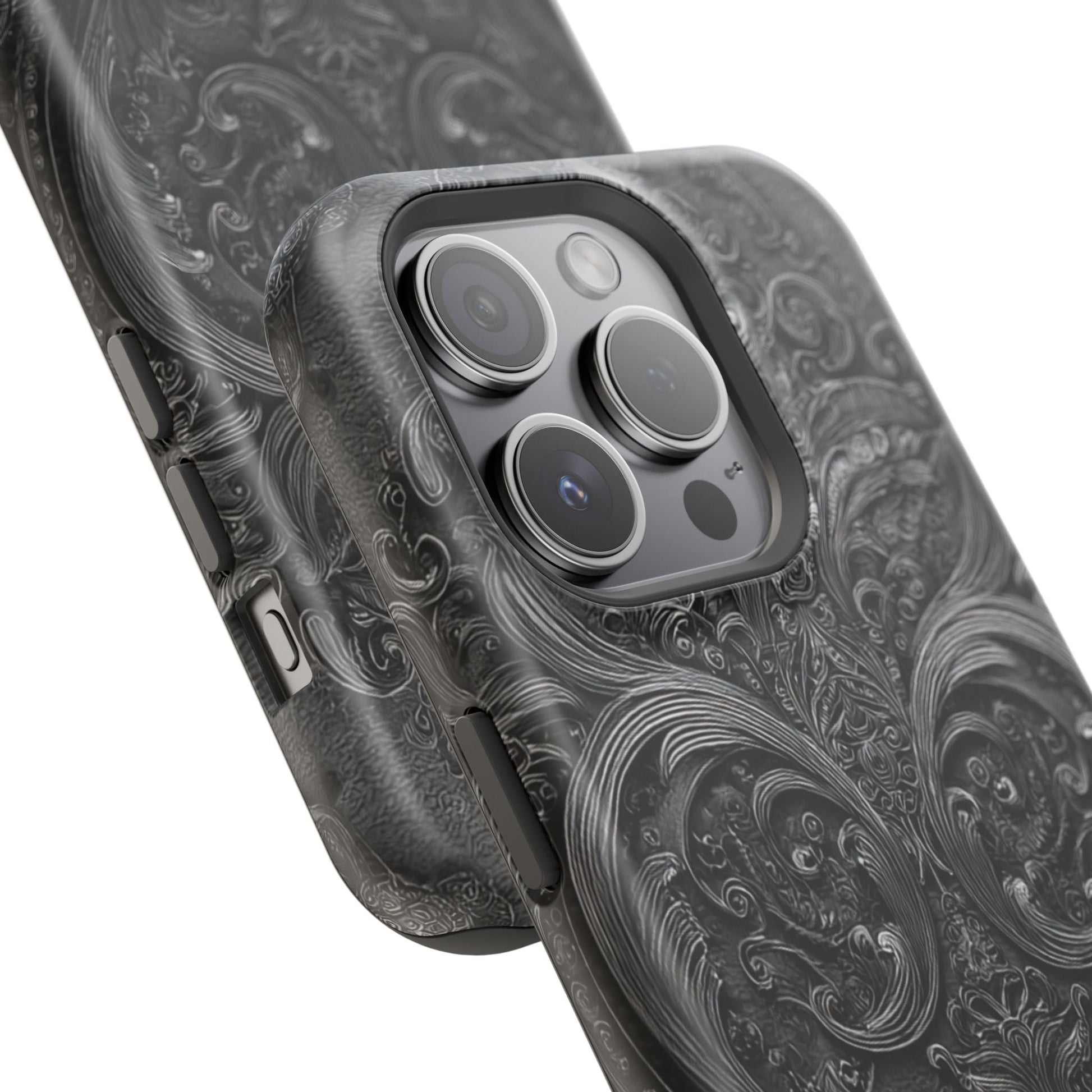 Phone Cases - Elegant Vintage Black Lace Design Printify