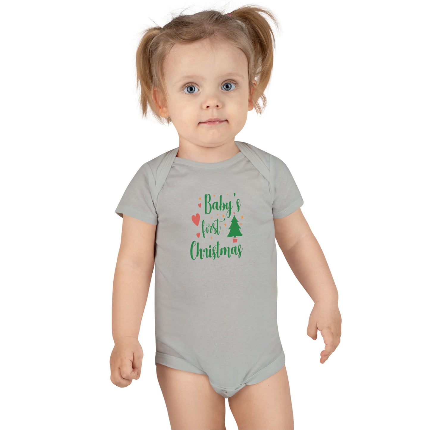 Baby's First Christmas Onesie, Baby Christmas Outfit, Cute Infant Bodysuit, Holiday Gift, Newborn Apparel
