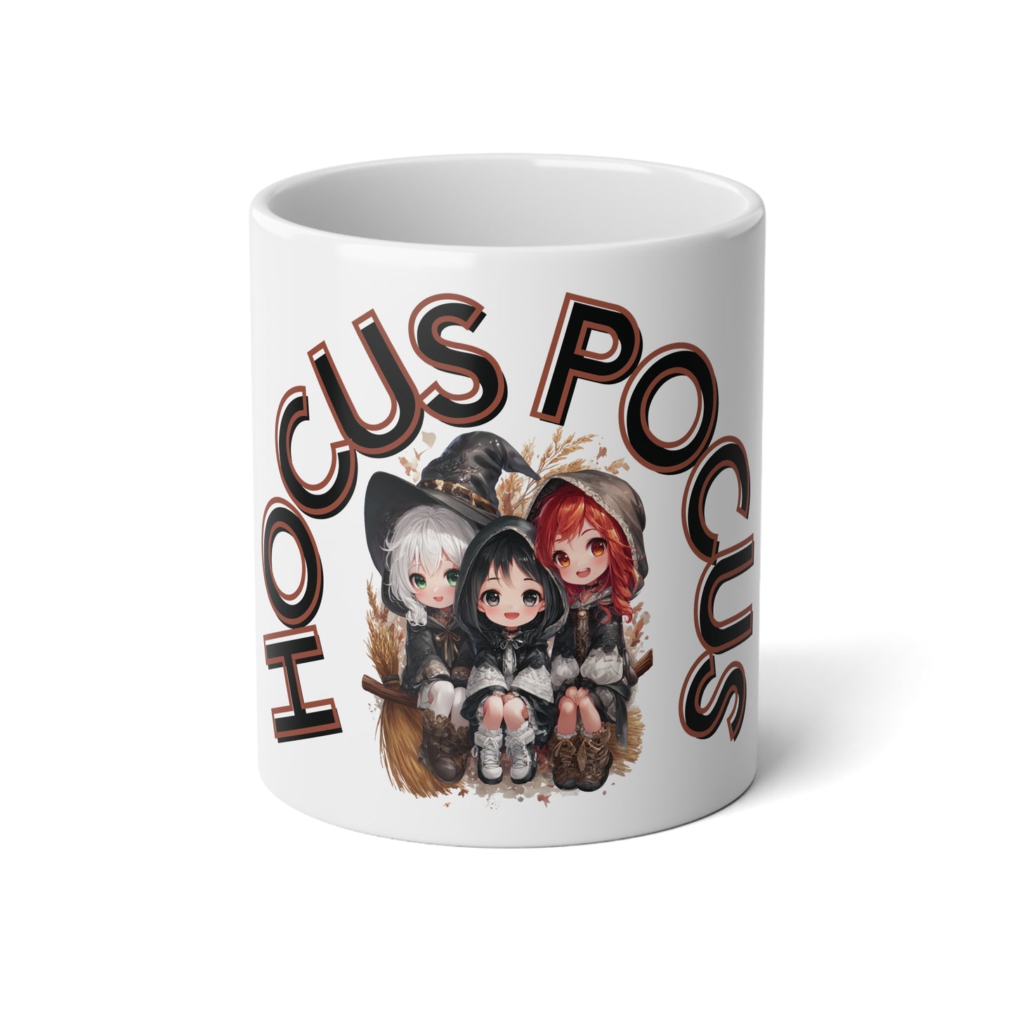 Halloween Hocus Pocus Jumbo Mug, 20oz, Caffeine Lovers Cup, Witchy Kitchen Decor, Gift for Fans, Autumn Tea Mug