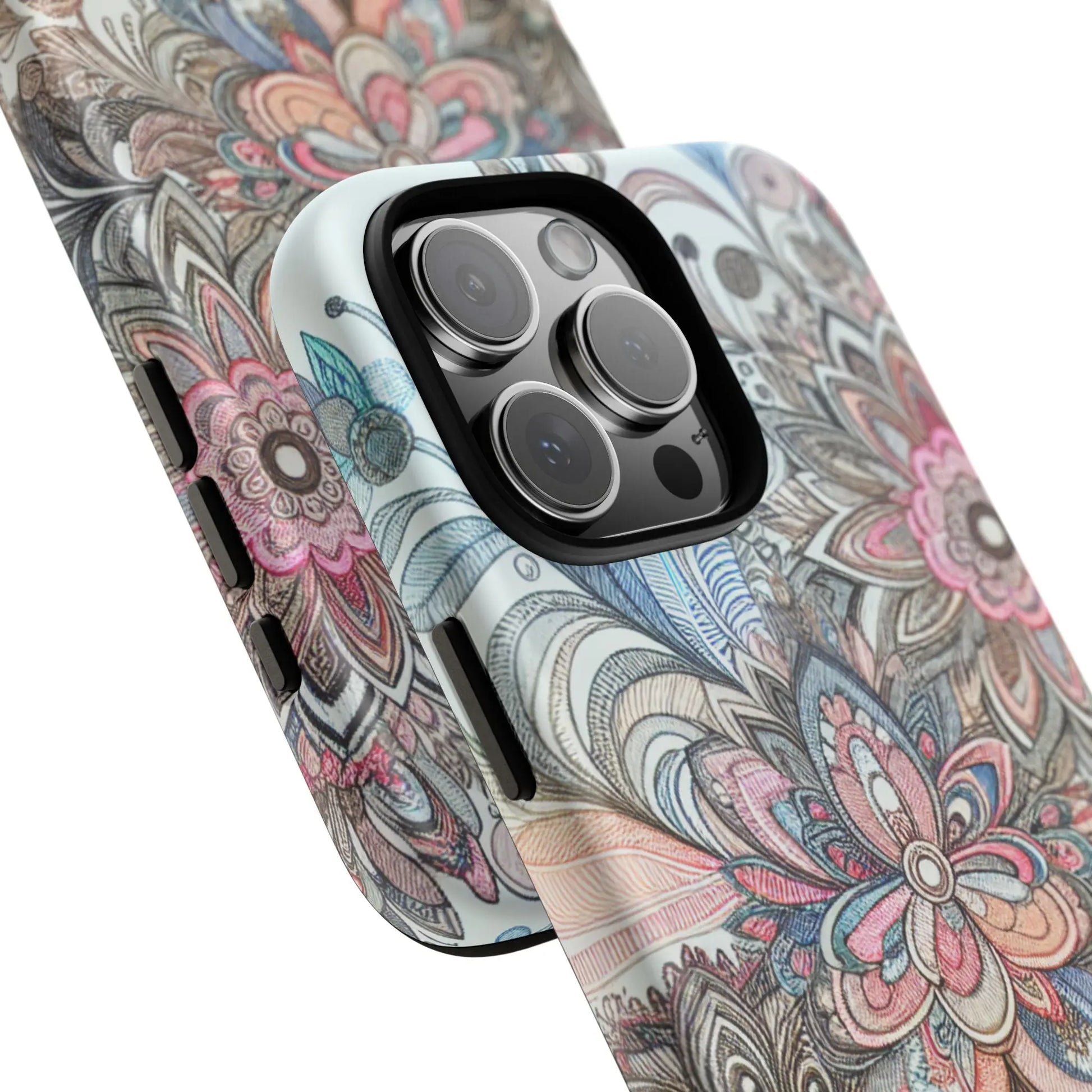 Floral Phone Case, Tough Cases, Protective mobile cover for flower lovers, Gift for her, Stylish phone accessory, Unique floral [...] Printify