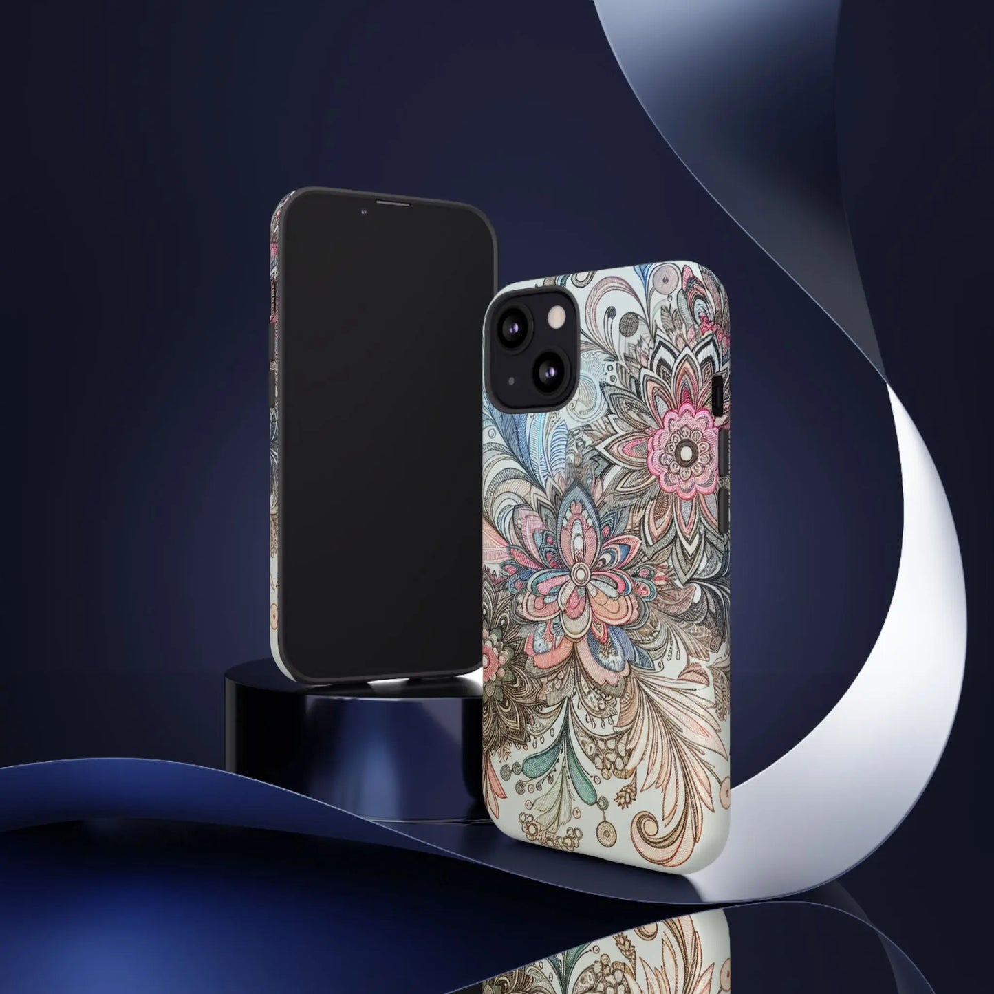 Floral Phone Case, Tough Cases, Protective mobile cover for flower lovers, Gift for her, Stylish phone accessory, Unique floral [...] Printify