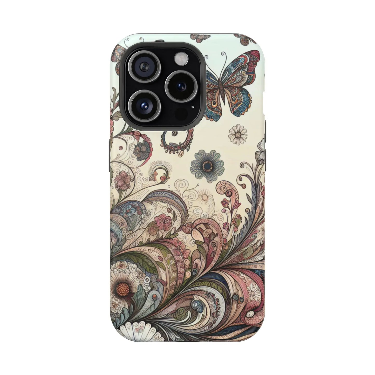 Phone Cases Whimsical Butterflies and Sunflowers Design Printify