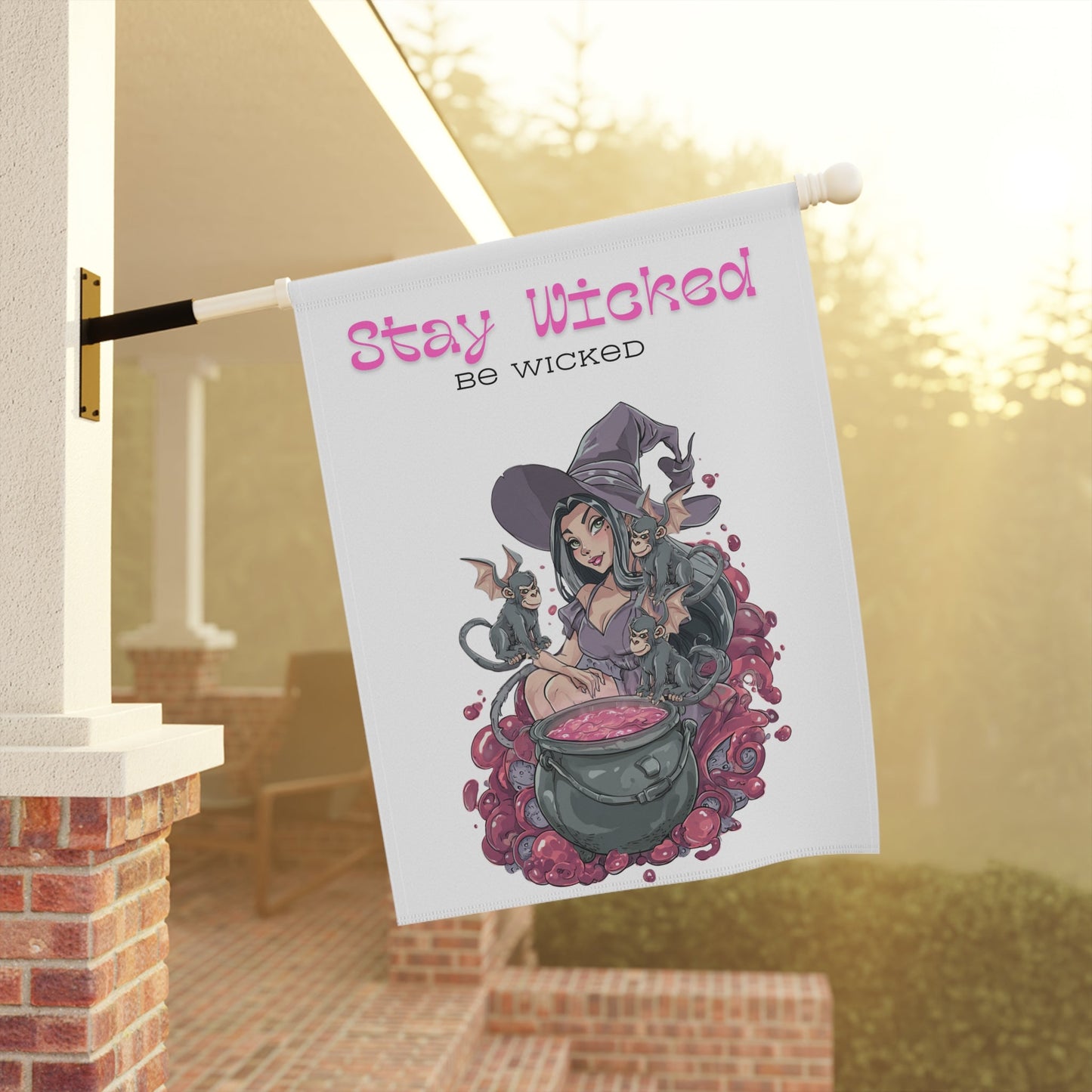 Banner - Whimsical Witch 'Stay Wicked Be Wicked' Design Printify