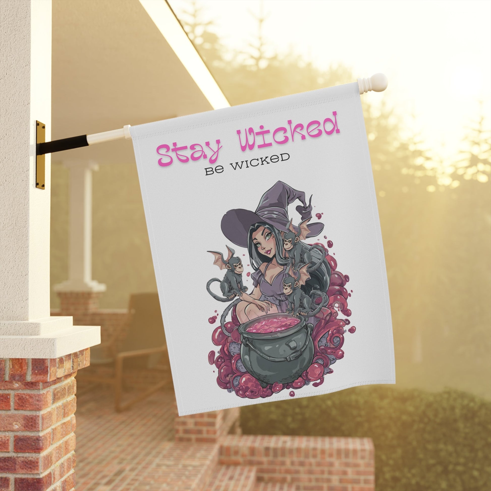 Banner - Whimsical Witch 'Stay Wicked Be Wicked' Design Printify