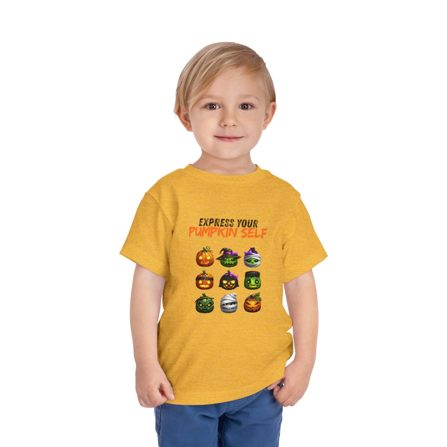 Toddler Halloween Pumpkin Tee, Kids Halloween T-Shirt, Cute Pumpkin Shirt, Toddler Pumpkin Self Tee, Trick or Treat Outfit, Fall [...]