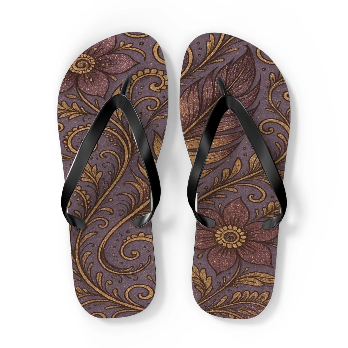 Bohemian Flip Flops | Vibrant Summer Sandals, Beach Footwear, Outdoor Style, Vacation Essentials, Festival Ready Printify