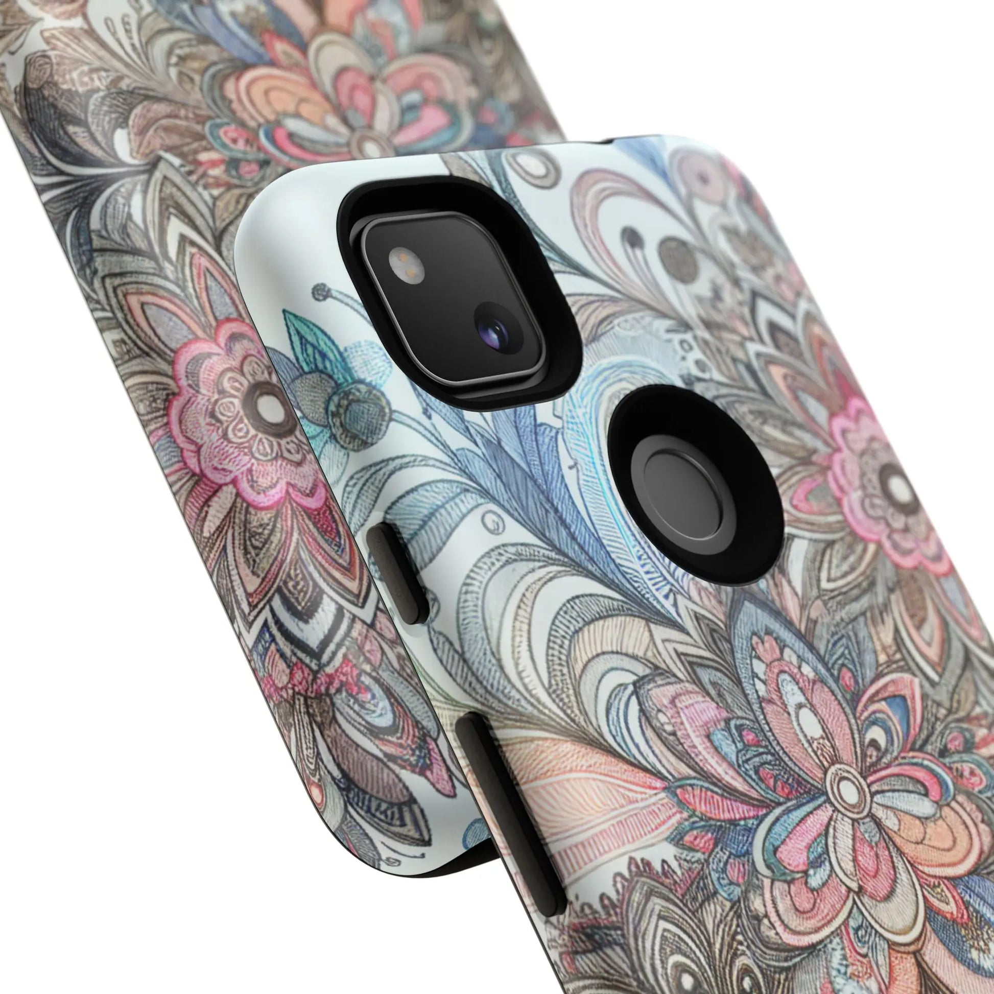 Floral Phone Case, Tough Cases, Protective mobile cover for flower lovers, Gift for her, Stylish phone accessory, Unique floral [...] Printify