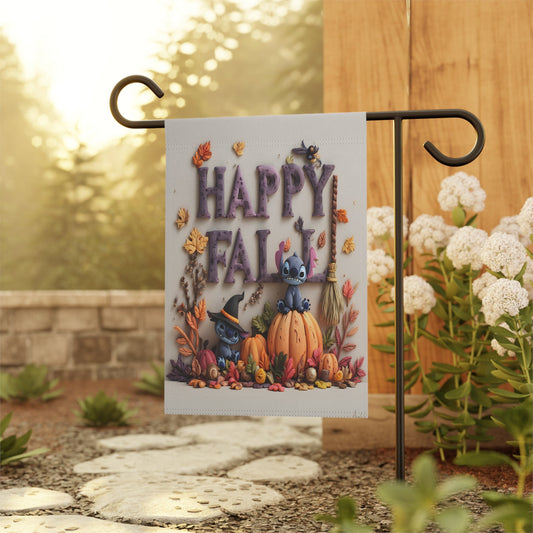 Fall Garden Banner, Seasonal Decor, Halloween Flag, Outdoor Autumn Decoration, Happy Fall Sign, Festive Home Accent Printify