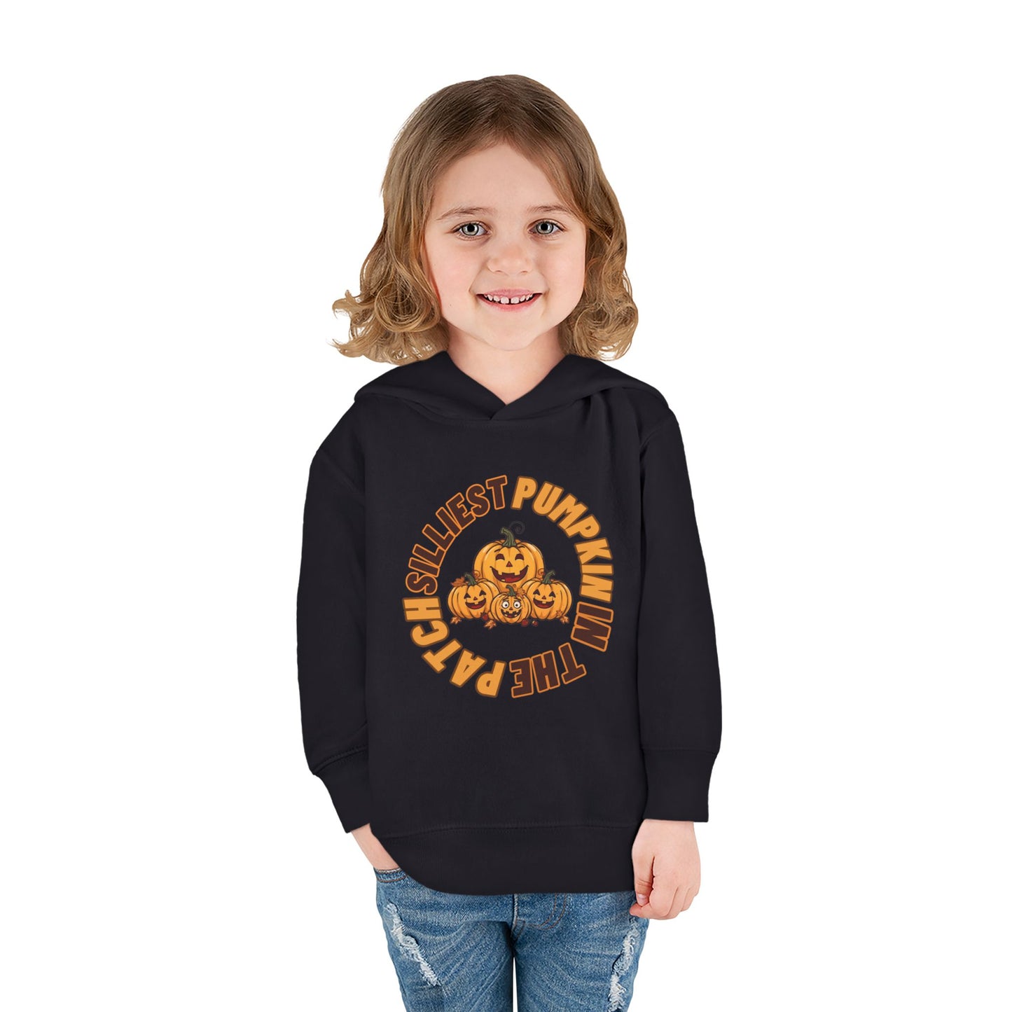 Silliest Pumpkin in the Patch Toddler Hoodie | Funny Fall Halloween Pullover Sweatshirt