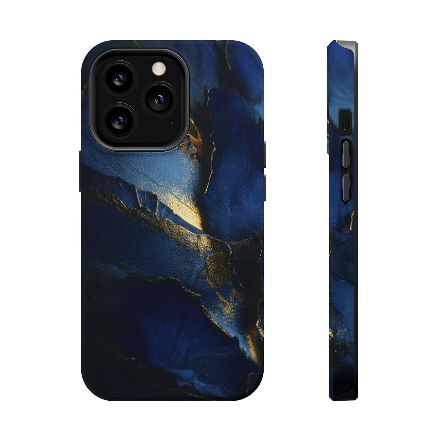 Phone Case - Blue and Gold 8k HD Design - Magnetic Tough Cases Printify