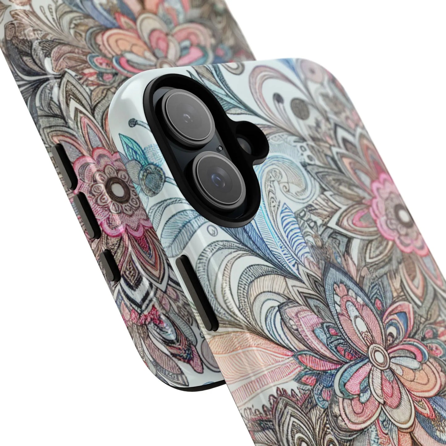 Floral Phone Case, Tough Cases, Protective mobile cover for flower lovers, Gift for her, Stylish phone accessory, Unique floral [...] Printify
