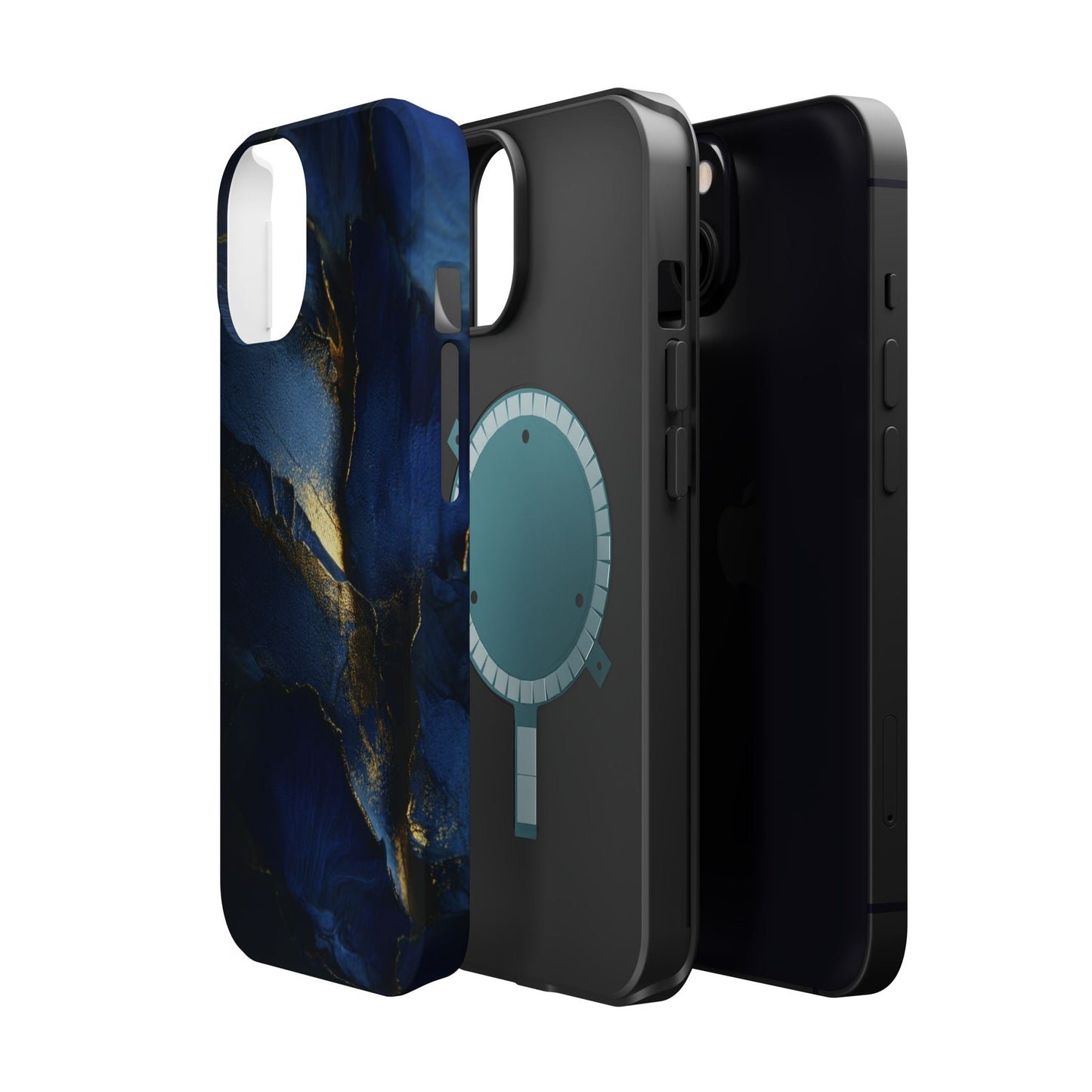 Phone Case - Blue and Gold 8k HD Design - Magnetic Tough Cases Printify