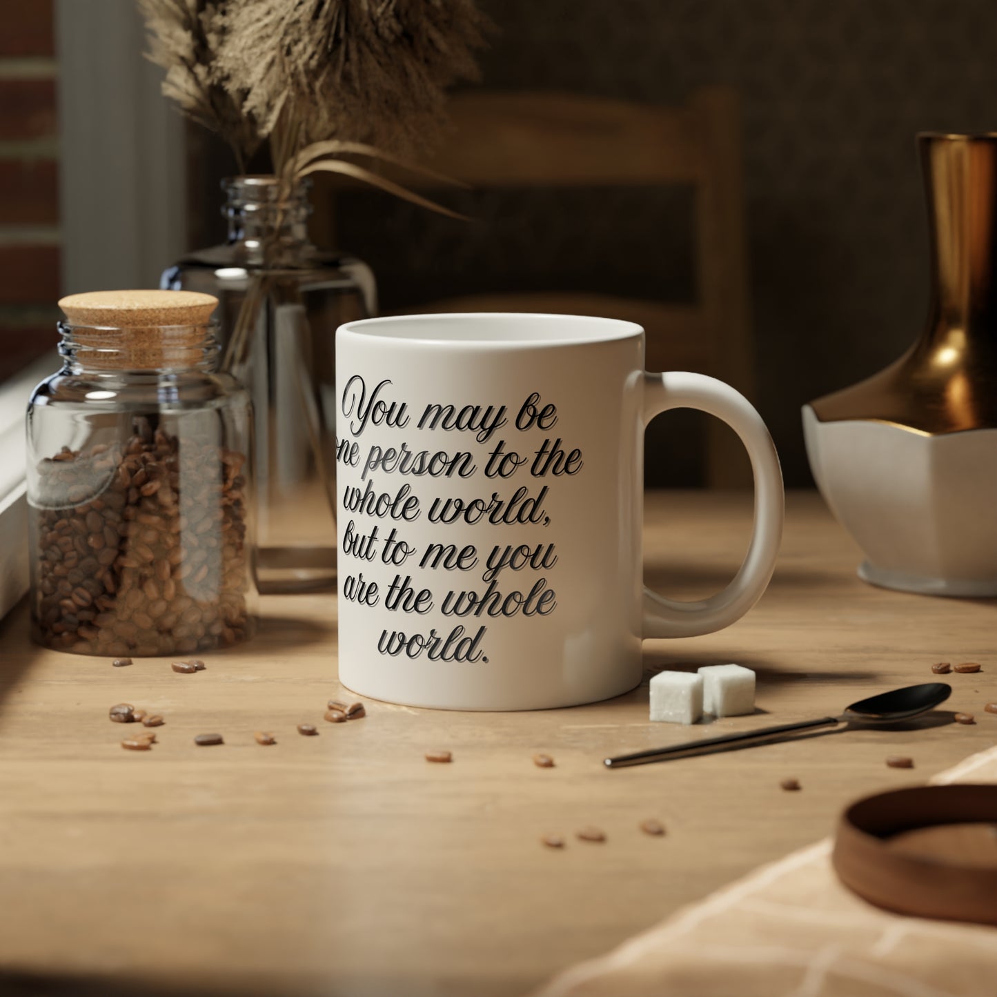 Personalized Jumbo Mug, Coffee Lover Gift, Custom Photo Mug, Heartfelt Father's Day, Birthday, Meaningful Keepsake