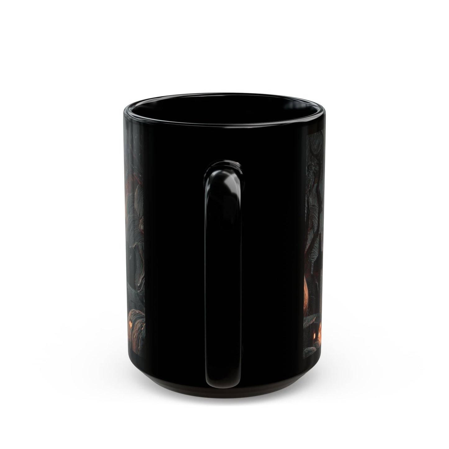 Spooky Witching Hour Mug - Perfect for Halloween Coffee Lovers, Black Ceramic Cup, Gift for Witch Fans, Unique Kitchen Decor, [...] Printify