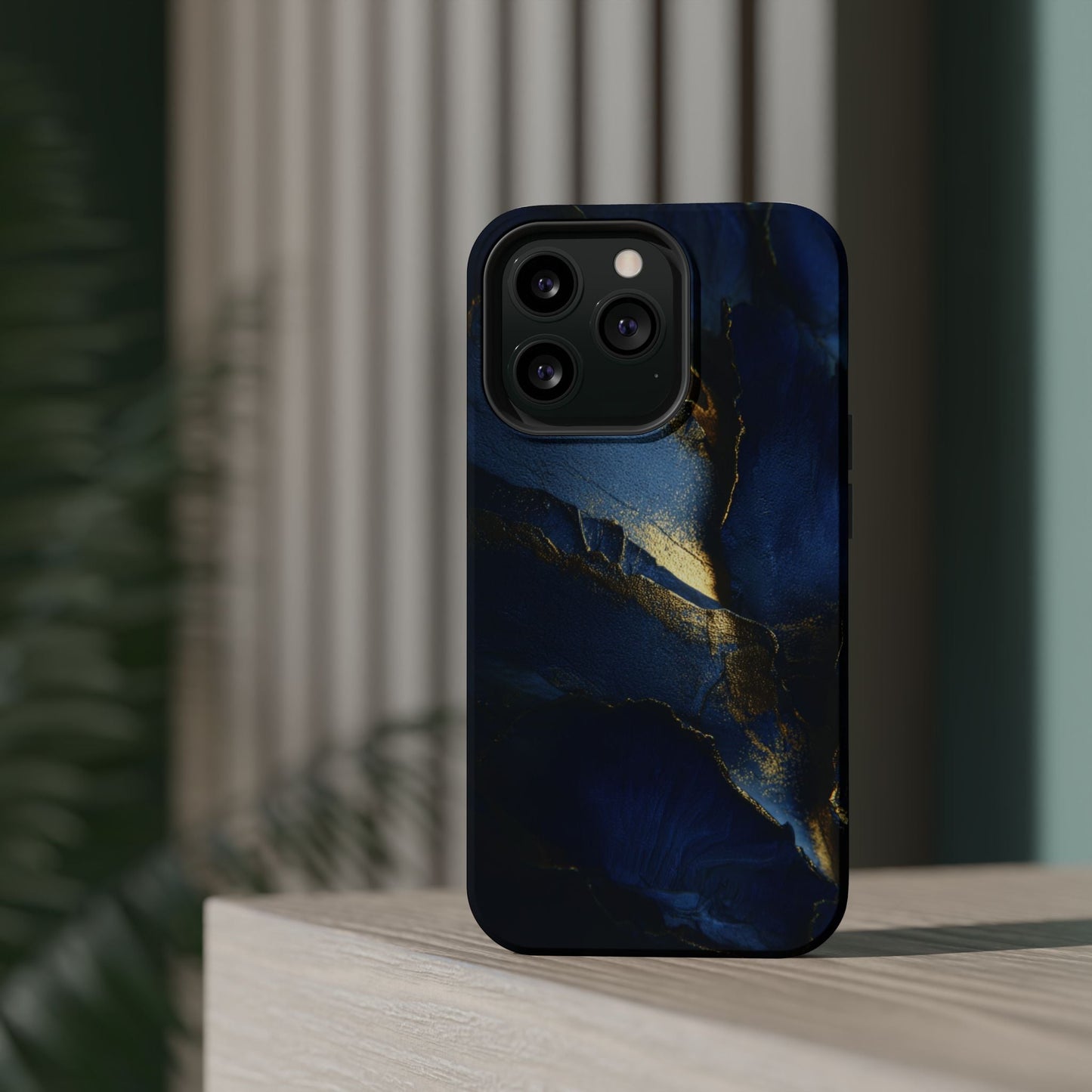 Phone Case - Blue and Gold 8k HD Design - Magnetic Tough Cases Printify