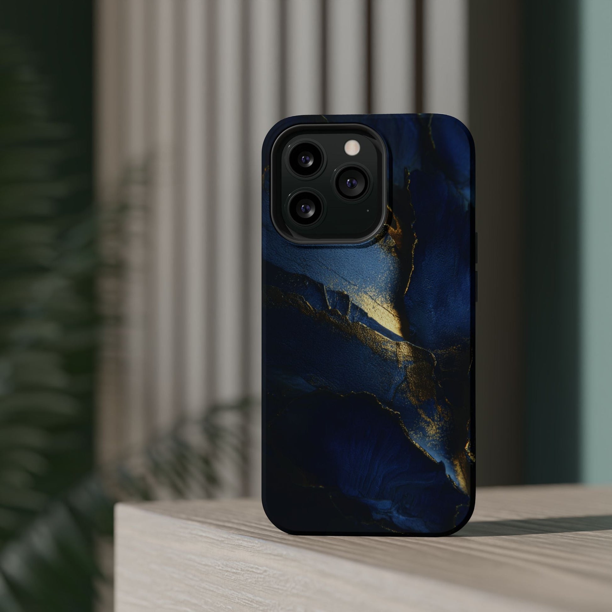 Phone Case - Blue and Gold 8k HD Design - Magnetic Tough Cases Printify