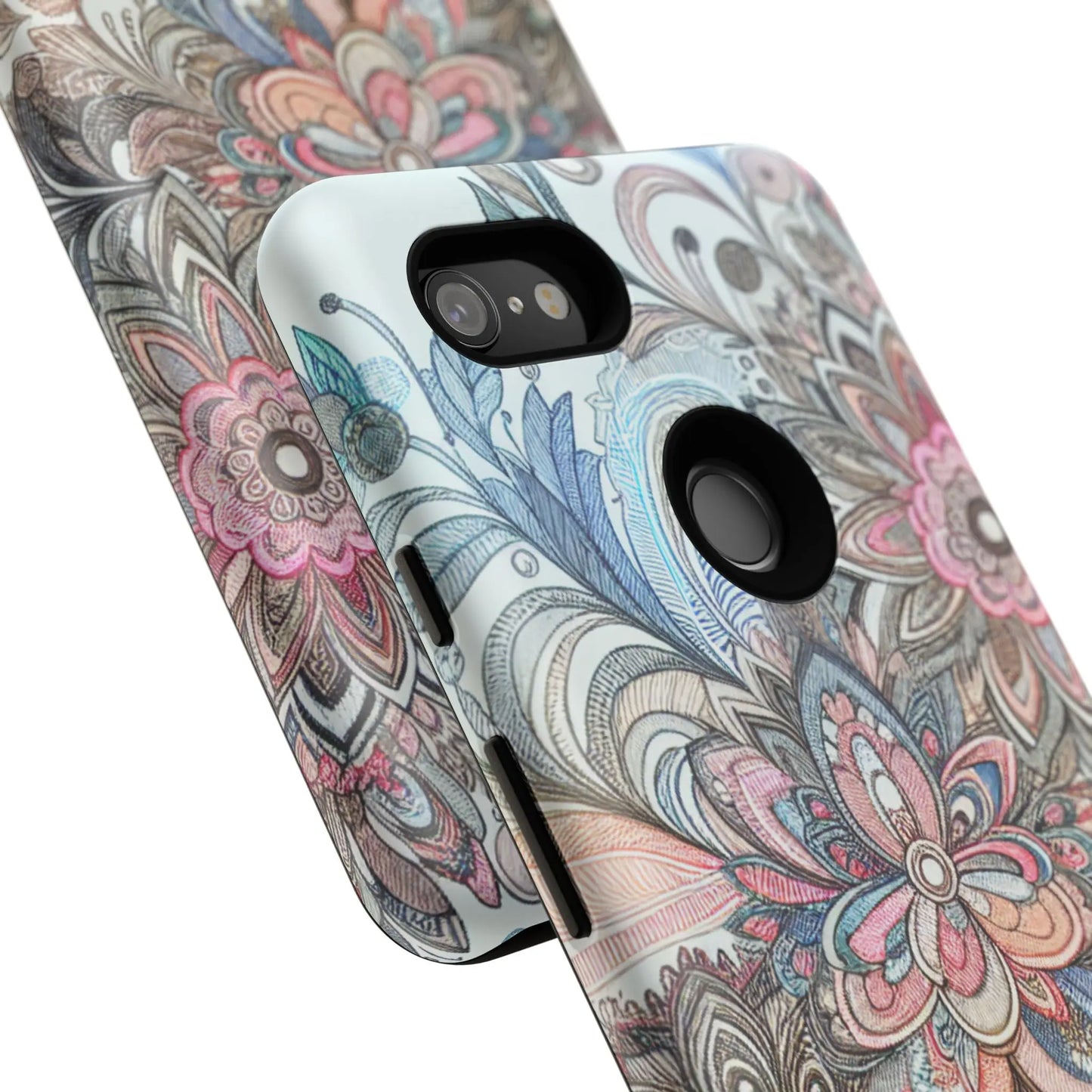 Floral Phone Case, Tough Cases, Protective mobile cover for flower lovers, Gift for her, Stylish phone accessory, Unique floral [...] Printify