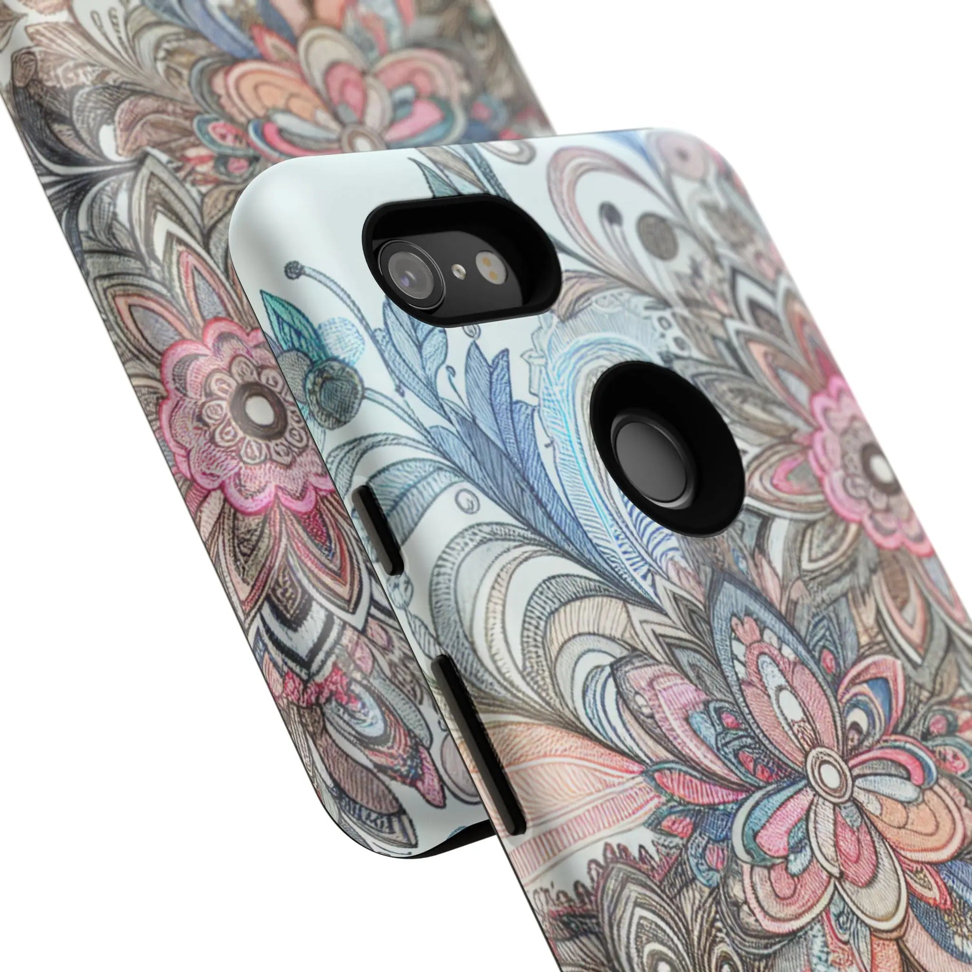 Floral Phone Case, Tough Cases, Protective mobile cover for flower lovers, Gift for her, Stylish phone accessory, Unique floral [...] Printify
