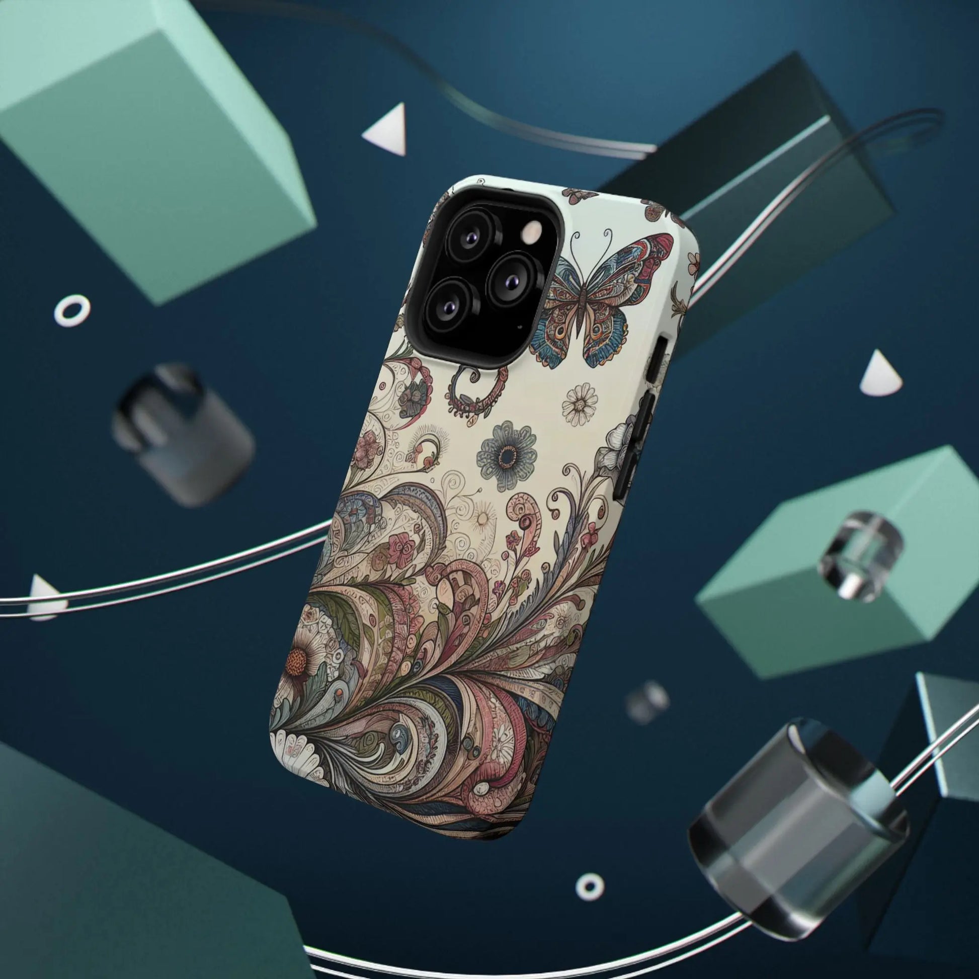 Phone Cases Whimsical Butterflies and Sunflowers Design Printify