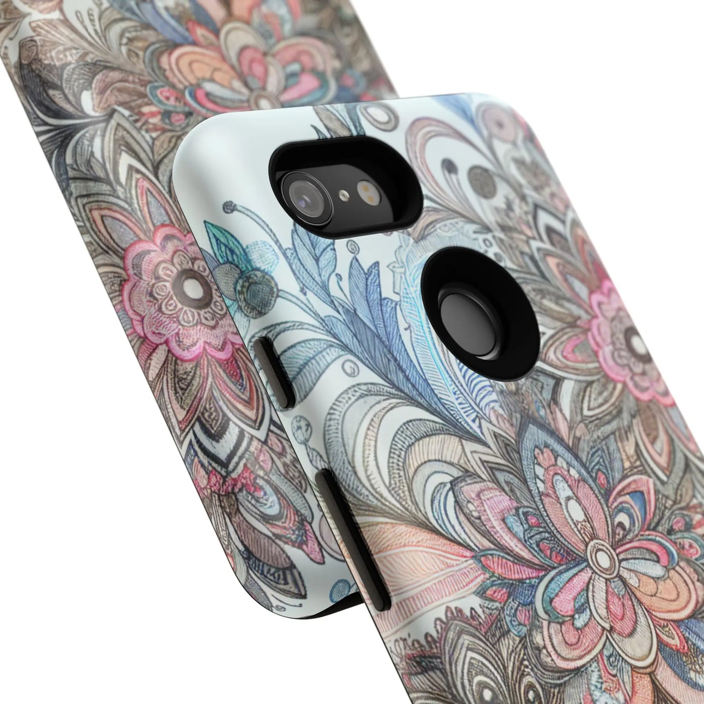 Floral Phone Case, Tough Cases, Protective mobile cover for flower lovers, Gift for her, Stylish phone accessory, Unique floral [...] Printify