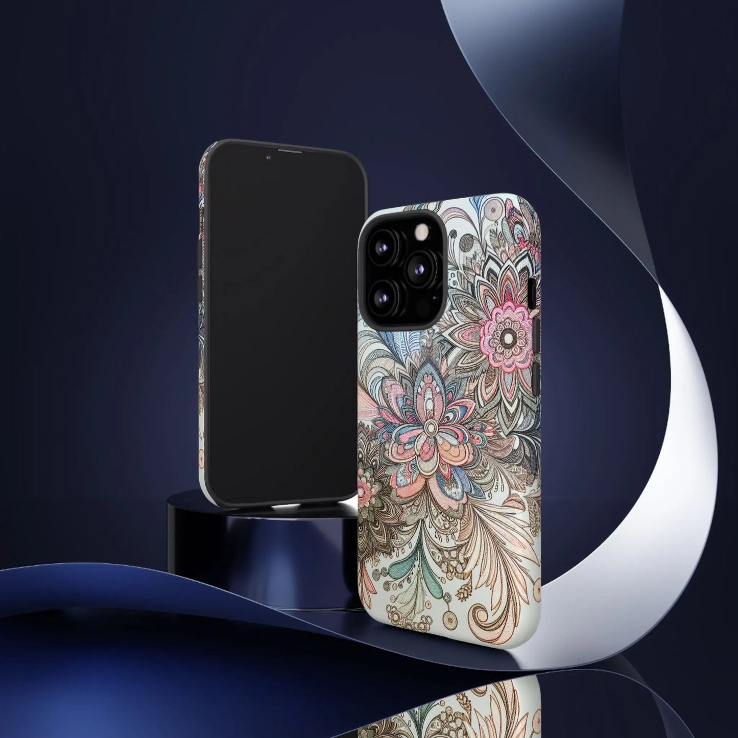 Floral Phone Case, Tough Cases, Protective mobile cover for flower lovers, Gift for her, Stylish phone accessory, Unique floral [...] Printify