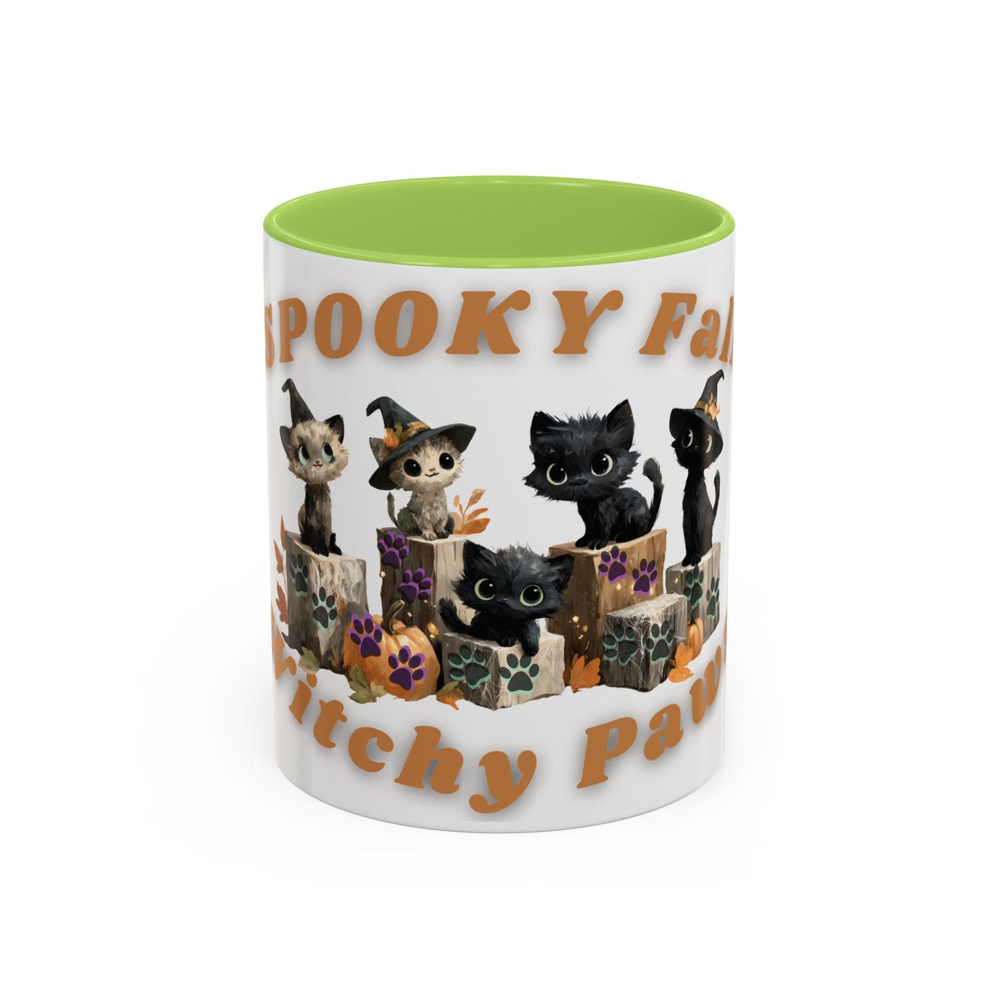 Spooky Black Cat Coffee Mug, Halloween Mug, Fall Decor, Cat Lover Gift, Witchy Paws, Seasonal Mugs