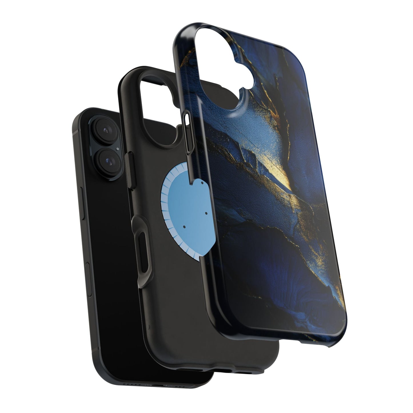Phone Case - Blue and Gold 8k HD Design - Magnetic Tough Cases Printify
