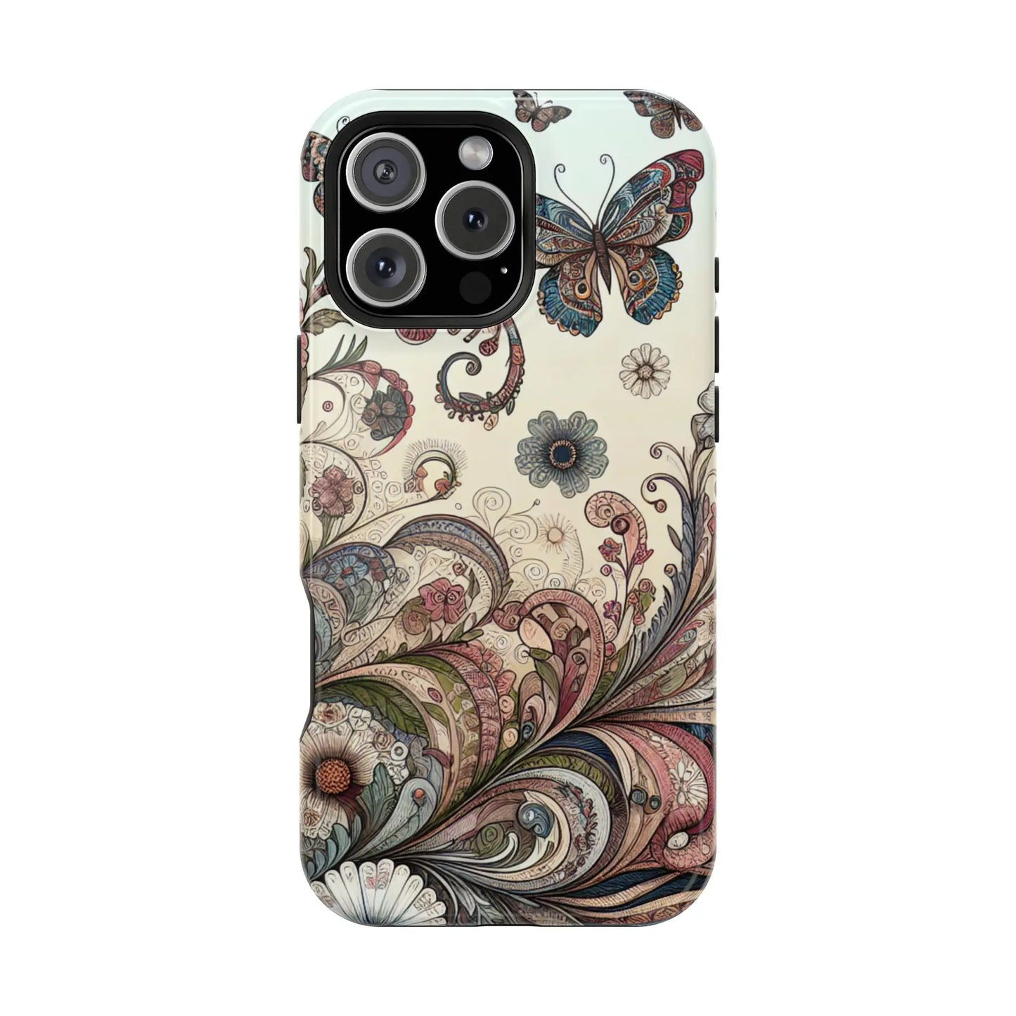 Phone Cases Whimsical Butterflies and Sunflowers Design Printify
