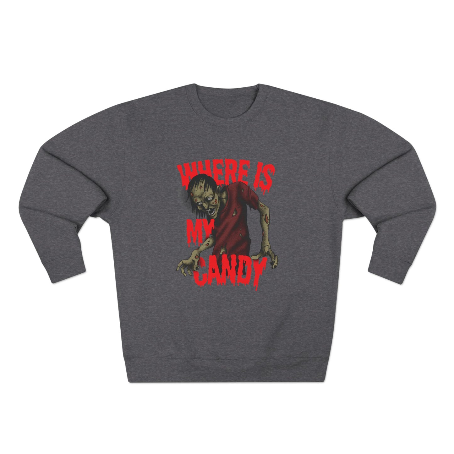 Spooky Halloween Crewneck Sweatshirt with Zombie Design | Unisex Graphic Sweater | Where Is My Candy | Fall Fashion, Halloween Gift, [...]