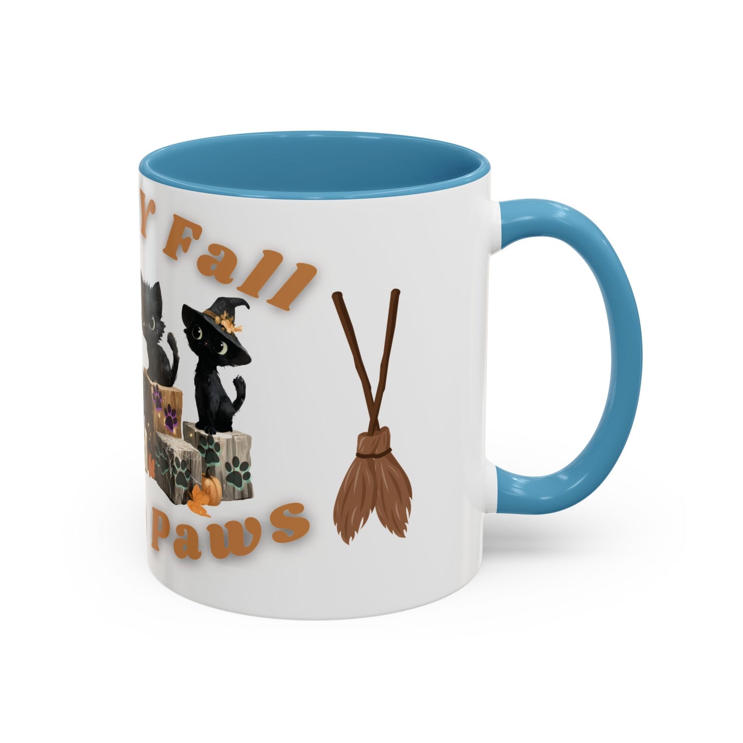 Spooky Black Cat Coffee Mug, Halloween Mug, Fall Decor, Cat Lover Gift, Witchy Paws, Seasonal Mugs