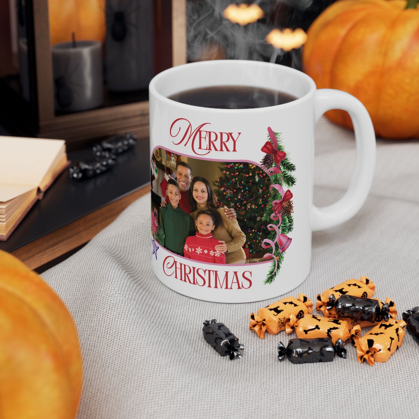 Personalized Photo Christmas Mug (11oz, 15oz)