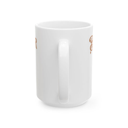 Fall is Better Together Highland Cow Mug Cute Autumn Coffee Cup with Mama and Baby Cow Pumpkins and Florals White Ceramic Mug 11oz or 15oz