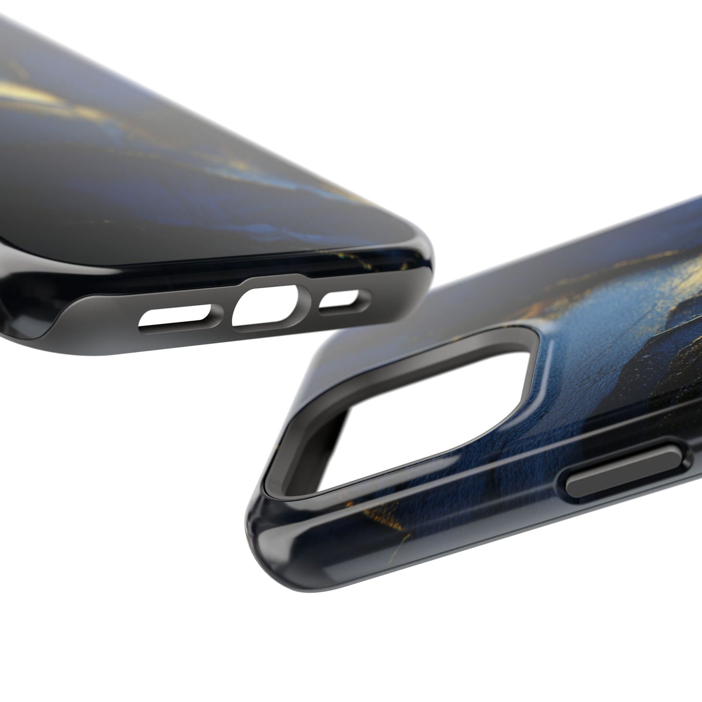 Phone Case - Blue and Gold 8k HD Design - Magnetic Tough Cases Printify