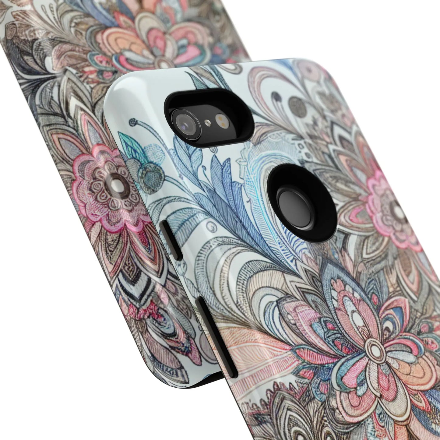 Floral Phone Case, Tough Cases, Protective mobile cover for flower lovers, Gift for her, Stylish phone accessory, Unique floral [...] Printify