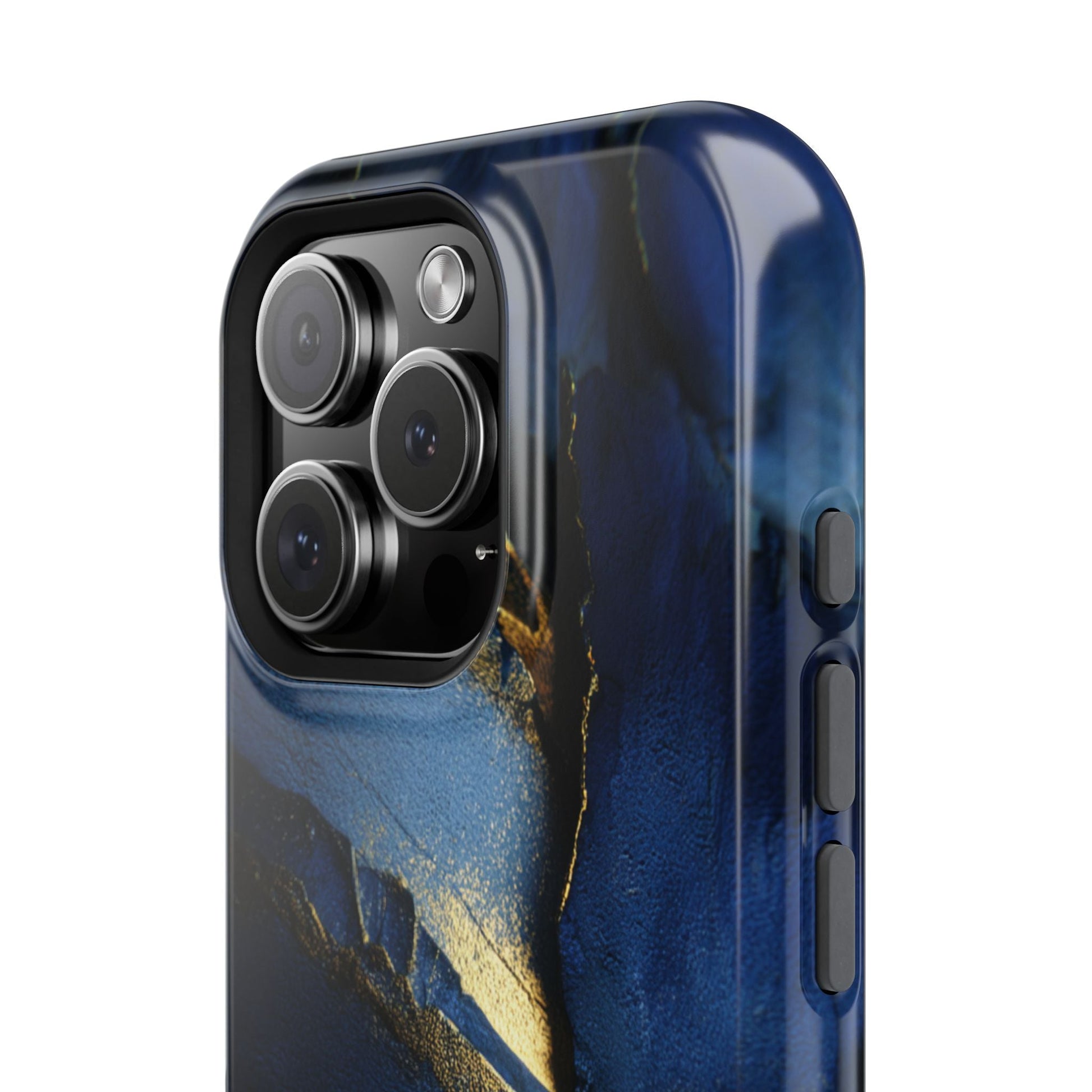 Phone Case - Blue and Gold 8k HD Design - Magnetic Tough Cases Printify