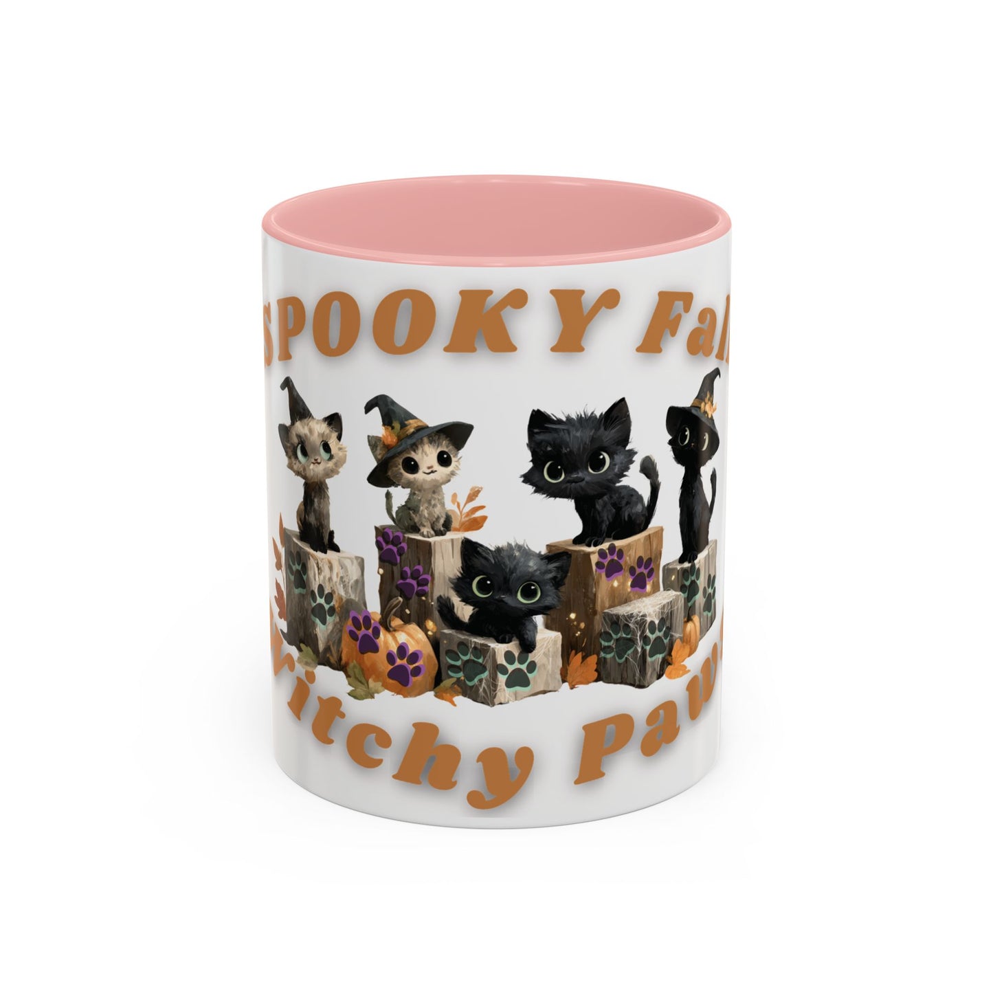 Spooky Black Cat Coffee Mug, Halloween Mug, Fall Decor, Cat Lover Gift, Witchy Paws, Seasonal Mugs