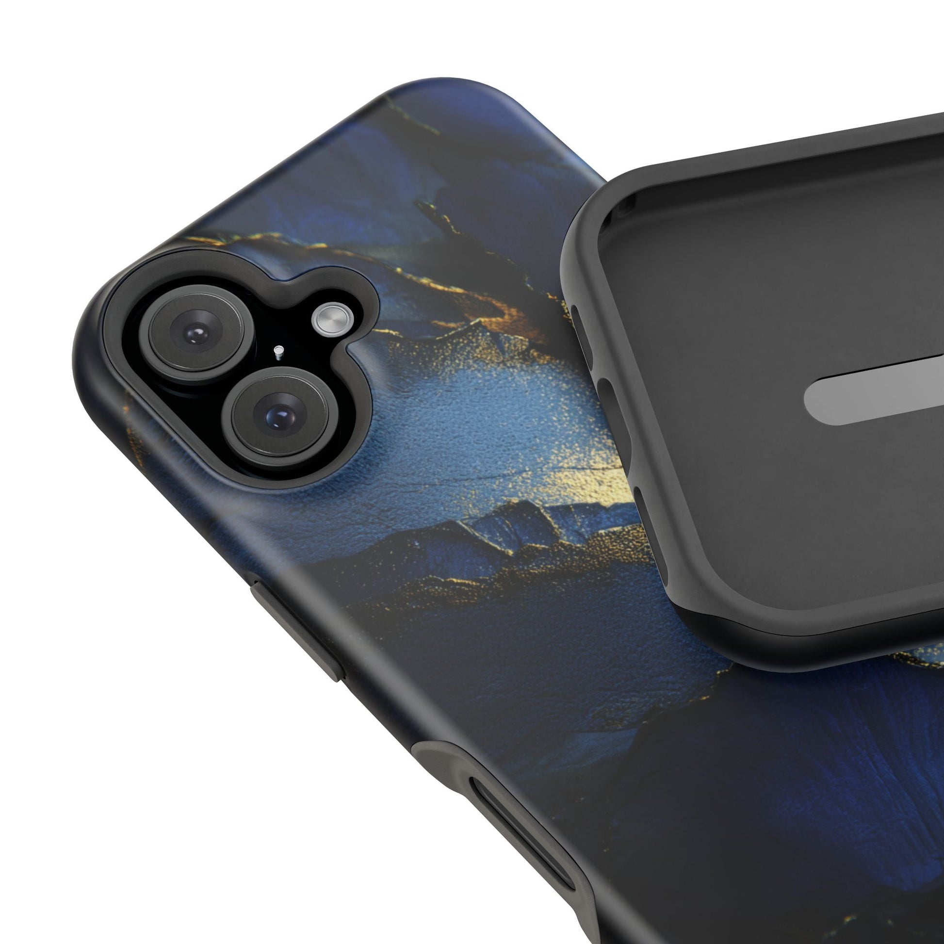 Phone Case - Blue and Gold 8k HD Design - Magnetic Tough Cases Printify