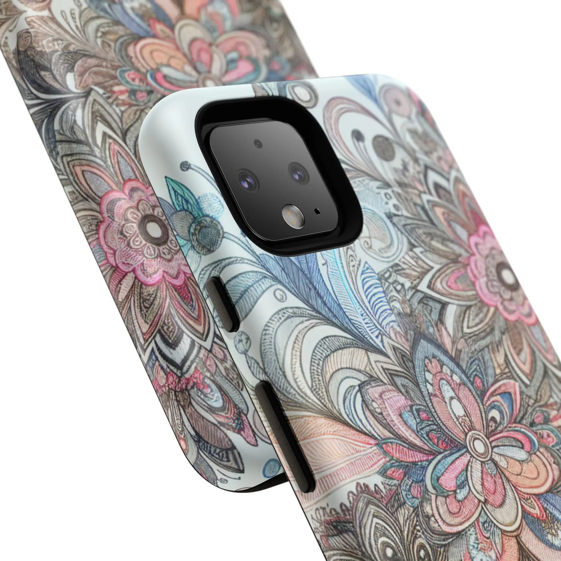 Floral Phone Case, Tough Cases, Protective mobile cover for flower lovers, Gift for her, Stylish phone accessory, Unique floral [...] Printify