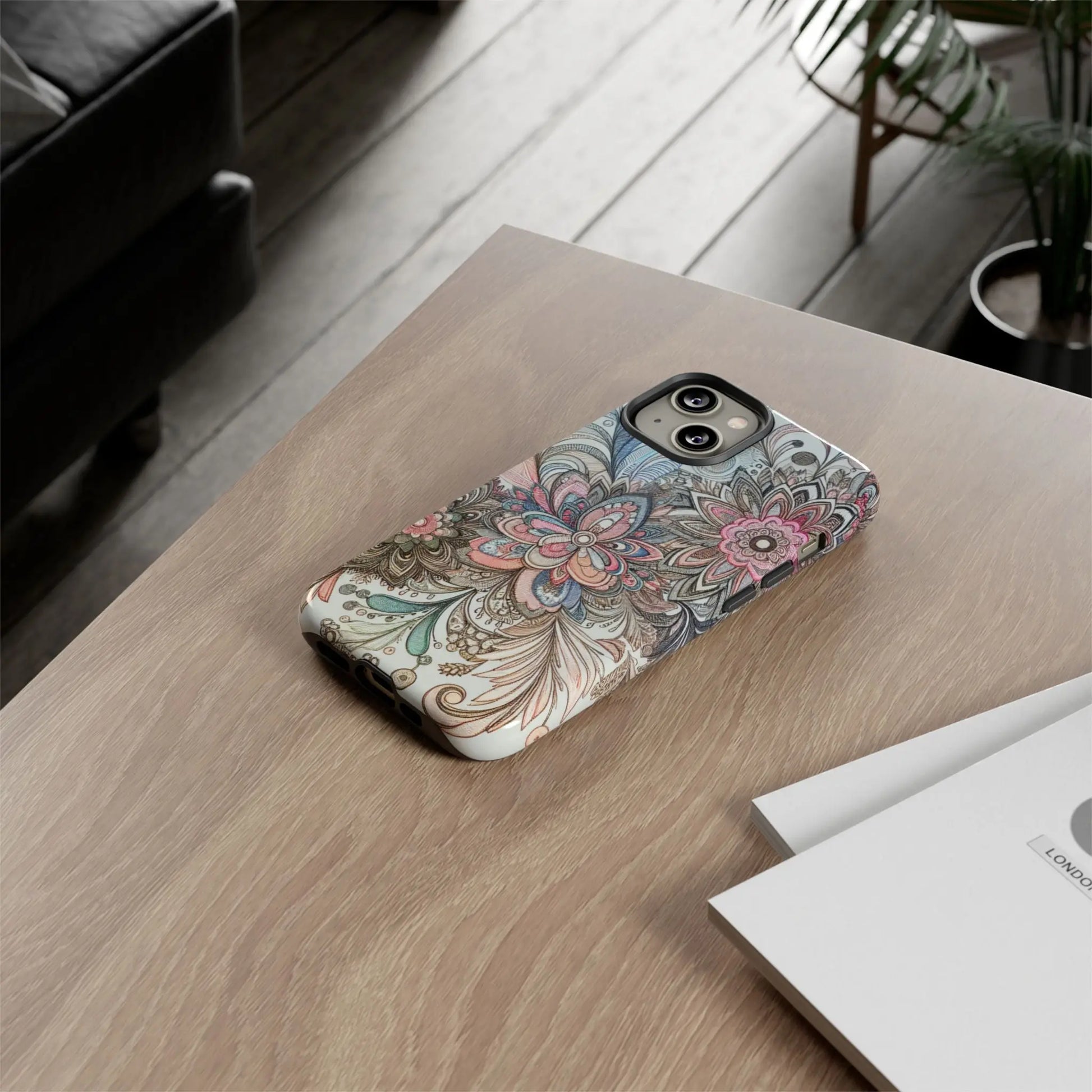 Floral Phone Case, Tough Cases, Protective mobile cover for flower lovers, Gift for her, Stylish phone accessory, Unique floral [...] Printify