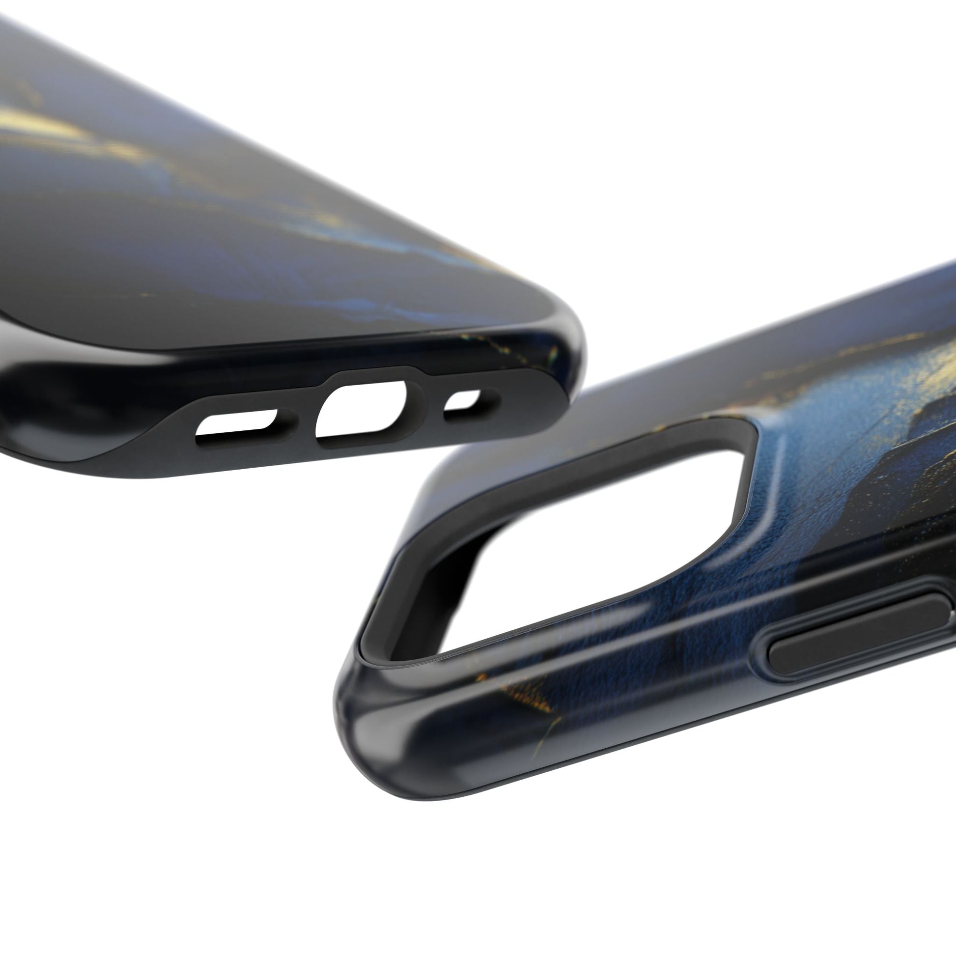 Phone Case - Blue and Gold 8k HD Design - Magnetic Tough Cases Printify