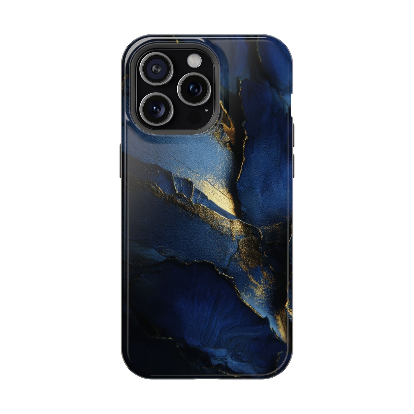 Phone Case - Blue and Gold 8k HD Design - Magnetic Tough Cases Printify