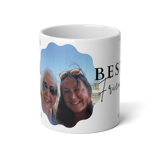 Best Friends Jumbo Mug, Personalized Coffee Cup, 20oz Gift for Friendship, Unique Tea Mug, Bestie Present, Customizable Drinkware