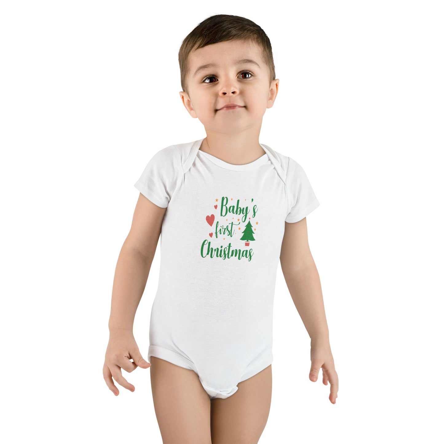 Baby's First Christmas Onesie, Baby Christmas Outfit, Cute Infant Bodysuit, Holiday Gift, Newborn Apparel