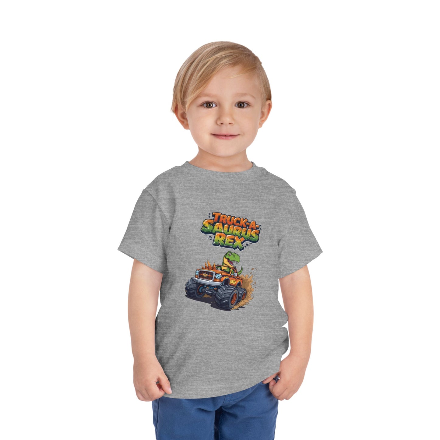 Truck-a-Saurus Rex Kids Tee | Fun Dinosaur T-Shirt, Toddler Gift, Birthday Outfit, Playtime, Summer Wear, Dino Lover Shirt