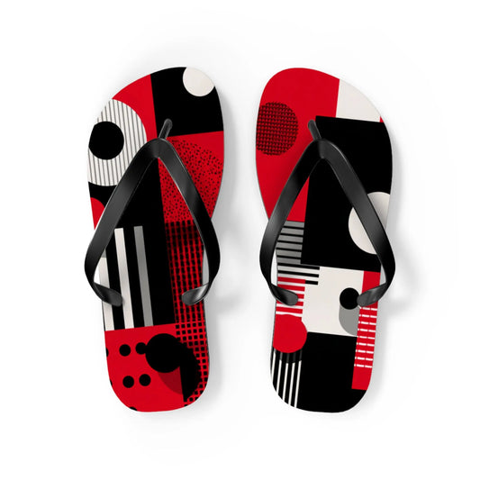 Flip Flops Ladybug Color inspired Geometric Patterns Printify