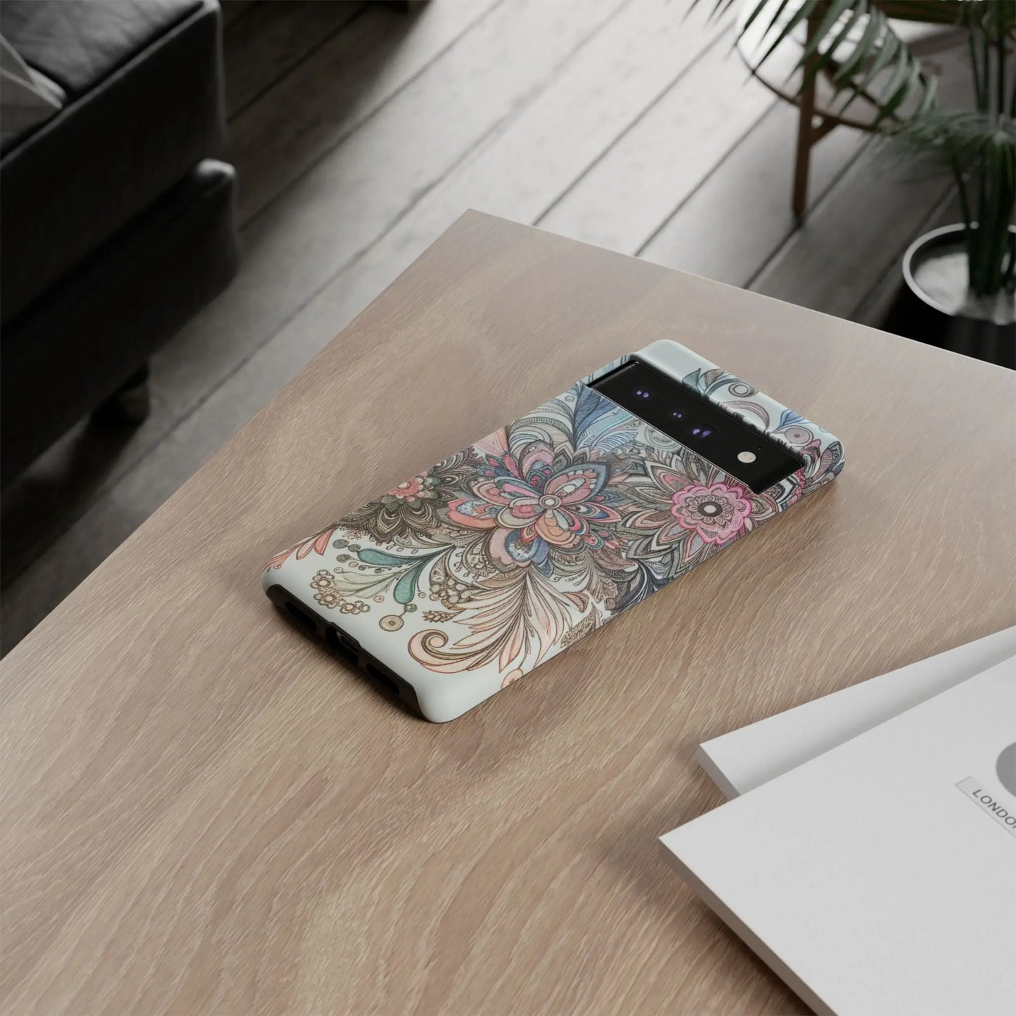 Floral Phone Case, Tough Cases, Protective mobile cover for flower lovers, Gift for her, Stylish phone accessory, Unique floral [...] Printify