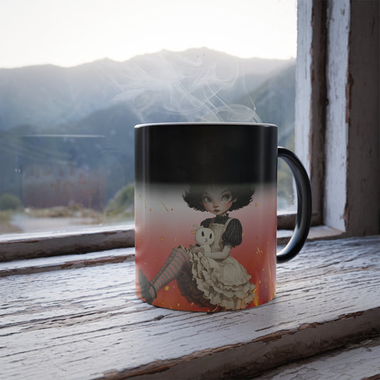 Halloween Color Morphing Mug with Trick or Treat Design, Perfect Gift for Spooky Season, Halloween Decor, Fun Coffee Cup, Unique Gift Printify