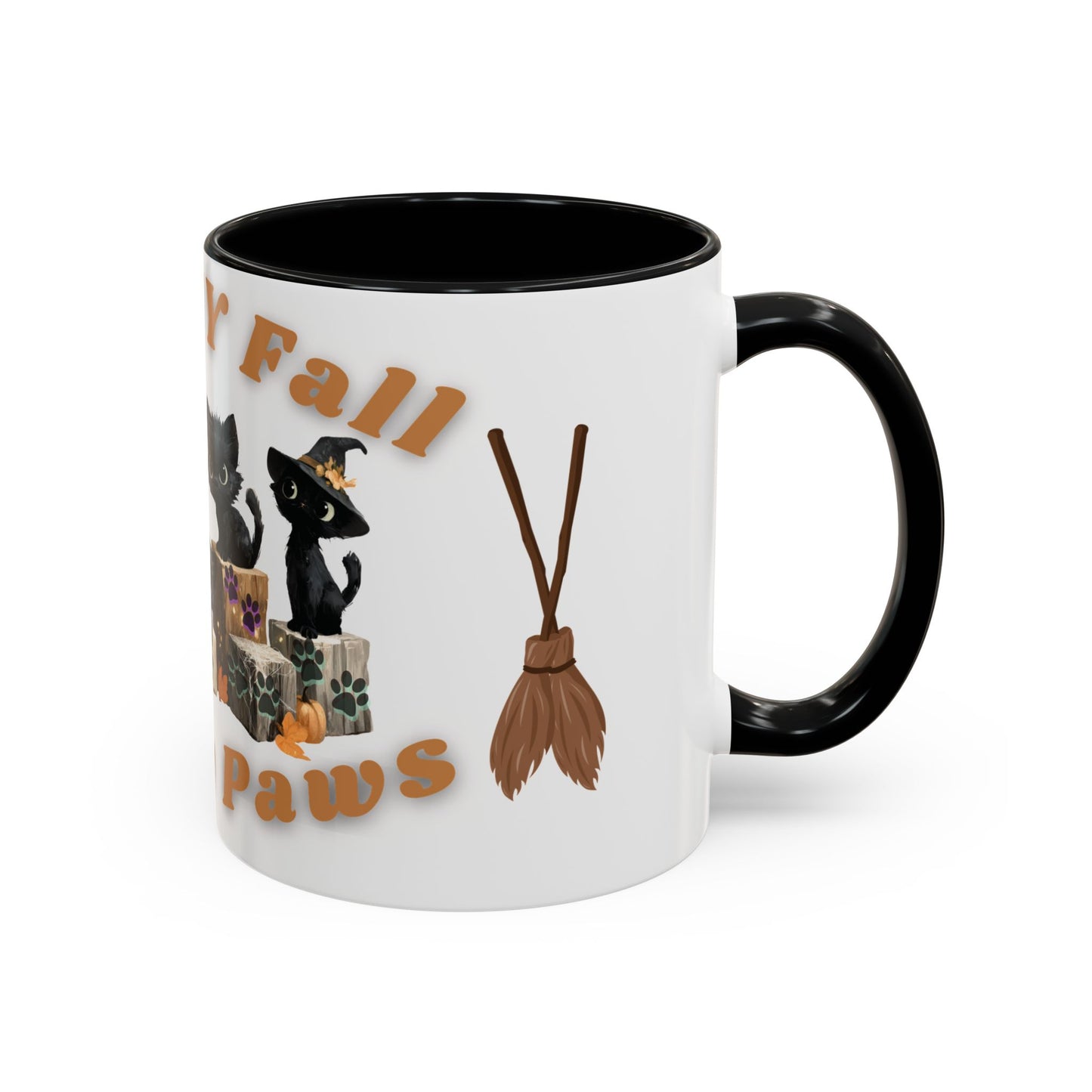 Spooky Black Cat Coffee Mug, Halloween Mug, Fall Decor, Cat Lover Gift, Witchy Paws, Seasonal Mugs